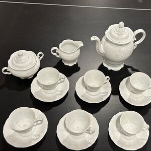 Wawel - Made in Poland. White Porcelain Tea Set